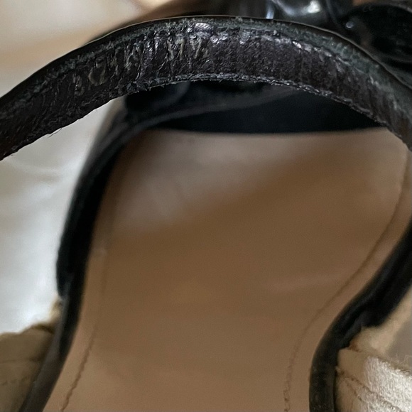 Prada 👡 Wedge Peep Toe Sandal with Bow - Picture 5 of 6